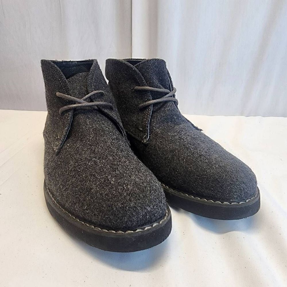 Express Men's Grey Wool Chukka Boots Size 7